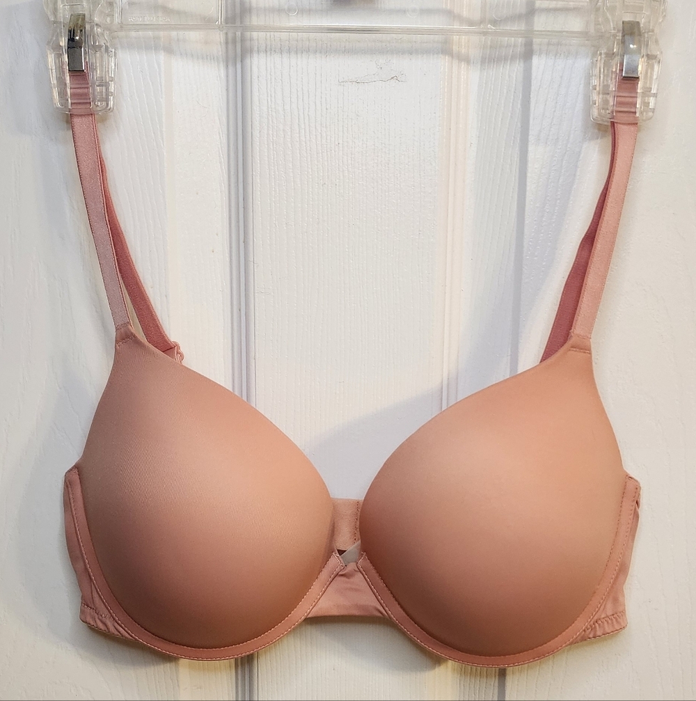 PINK Victoria's Secret 36C Wear Everywhere Push-Up Bra In The Color Frech Rose